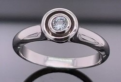 Csodás akvamarin  drágaköves sterling ezüst  gyűrű /925/ - új