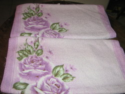 Beautiful vintage rosy towel