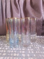 Set of 5 retro glass glasses (200 ml)