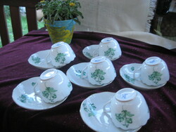 Herendi mokkás , kistányér   11,5 cm  , csésze  6,8 x 4,9 cm