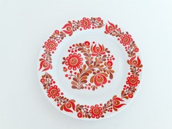 Retro lowland porcelain wall plate with floral wall decoration