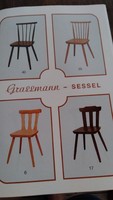 Retro bútor, Grassmann Sessel - szék katalógus ,1992.
