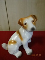 German porcelain dog, brown spotted, length 15 cm. He has! Jokai.