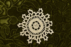 Crochet lace needlework home textile decoration small tablecloth 12 cm