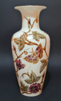 Gyönyörű Zsolnay pillangó mintás váza / ritkább dekor!