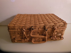 PIKNIK KOSÁR - 37 x 27 x 14 cm - RETRO - NÉMET - HIBÁTLAN