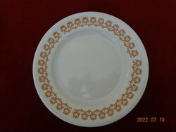 Alföldi porcelain small plate, brown with a folk motif. He has! Jokai.