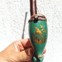 Antique Unique Taltay Porcelain Pipe with Opening Cap