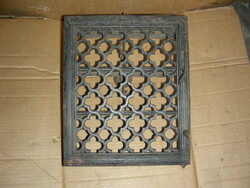 Antique cast iron cellar ventilation window grill