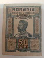 Ritka ! Szép állapotú  Román  50 bánik  1917 - ből