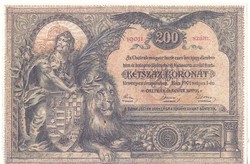 Magyarország 200 korona TERVEZET 1901 UNC