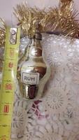 Karácsonyfadisz üveg, RUM feliratos palack
