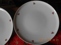 Alföldi cseresznyés nagyméretű lapos tányér, 26,5 cm