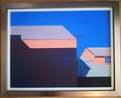 Szegedi Csaba , Munkácsy díjas  "Bulkley House"-  57x76 cm,