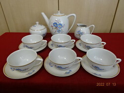 Hollóháza porcelain tea set for six. He has! Jokai.