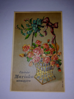 1909. Embossed rose sheet for Mariska's name day 287.