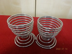 Stainless steel egg holder, two pieces. He has! Jokai.