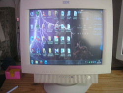 Retró IBM működő eredeti Canadai gyártású monitor  gyűjteménybe 1999-es ritkaság eladó