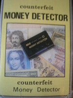 Retró Money detector zseb Hamis pénzjegy bélyeg vizsgáló uv lámpás dobozában eladó