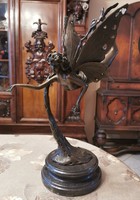 Flying fairy - bronze sculpture artwork