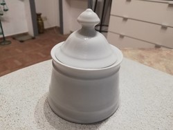 White Bavarian porcelain sugar bowl, spice bowl