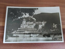 Régi képeslap Lillafüred, Palotaszálló a tóval,  Weinstock fotó, 1931-ből, fozó képeslap