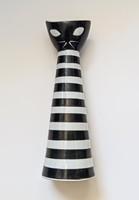 Zsolnay macska cica váza 16cm
