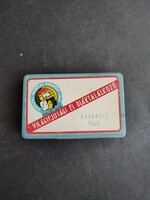 Világifjúsági és diáktalálkozó Budapest 1949 - Szivarka szivar cigaretta cigi doboz -  fémdoboz - EP