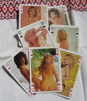 Két pakli franciakártya erotikus, akt képekkel