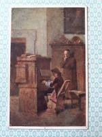 Régi képeslap 1917 Wiener Kunst művészi levelezőlap