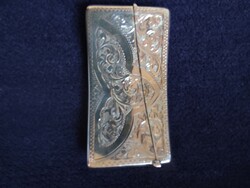 Silver business card holder England 1905