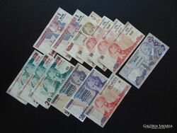 Törökország lira bankjegyek 13 darab LOT !