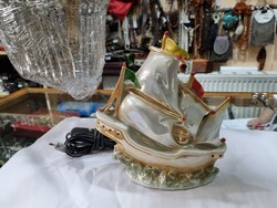 Old German porcelain lamp