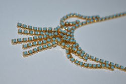 Bizsu fashion necklace with turquoise decoration