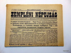 1946 June 9 / Zemplén People's News / for a birthday!? Origin newspaper! No.: 22208
