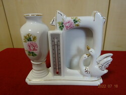 German porcelain vase, thermometer and picture holder at the same time. He has! Jokai.