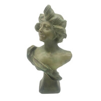French Art Nouveau female bust - m1108-