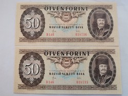 50 Forint 1983 UNC  Sorszámkövető