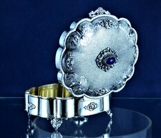 Beautiful, antique, silver jewelry box, Italian, ca. 1930!!!