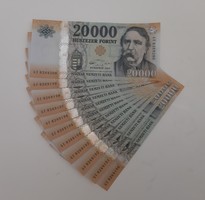 Sorszámkövető 20000 Ft-os bankjegyek eladók!