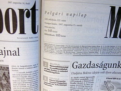 August 15, 2007 / Hungarian nation / birthday!? Original newspaper! No.: 22435