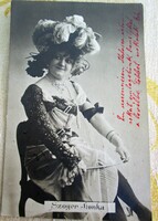 SZOYER ILONKA OPERA OPERETT PRIMADONNA SZÍMŰVÉSZ FOTÓLAP cca. 1902