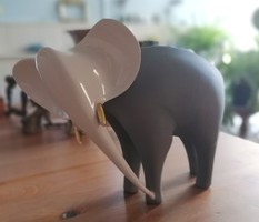 Royal Dux Jaroslav Jezek art deco porcelán elefánt