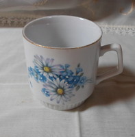 Zsolnay porcelain, skirt (tea) mug 5 .: Daisy, dawn