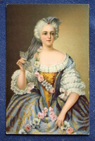 Antik Stengel  üdvözlő litho képeslap Henrietta hercegnő