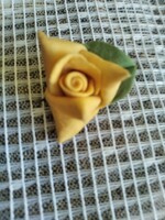 Yellow rose ornament pin
