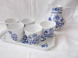 Kahla Meissen pattern drinkware, tea set, tray, pouring jug
