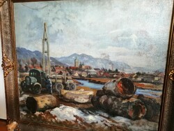 Nagybányai festőiskola, tájkép, olaj