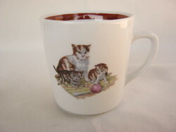 Kahla porcelain kitten fairy tale children's mug