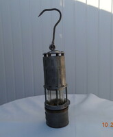 Antique miner's lamp, never used.